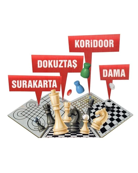 Btoys Satranç Zeka ve Strateji Oyunları 5 Oyun 1 Arada BT-325760