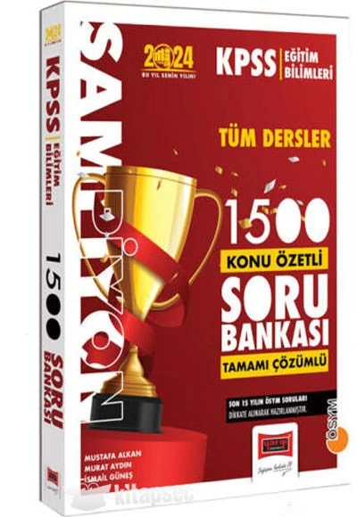 2024 KPSS Eğitim Bilimleri Şampiyon Tüm Dersler 1500 Konu Özetli Tamamı Çözümlü Soru Bankası Yargı