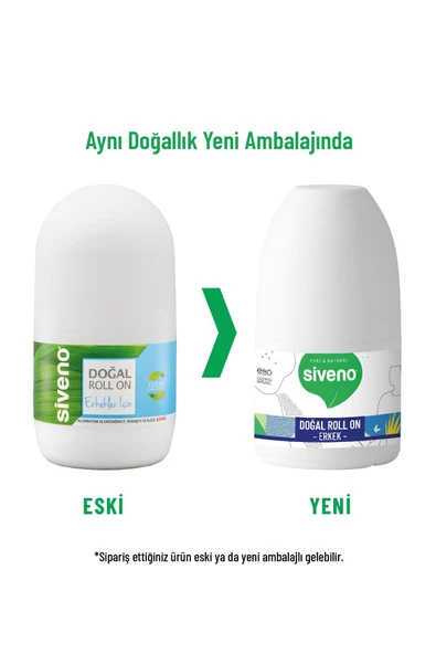 Siveno Roll On Erkek Deodorant Ter Kokusu Önleyici Bitkisel Leke Bırakmayan Vegan 50 ml - 7