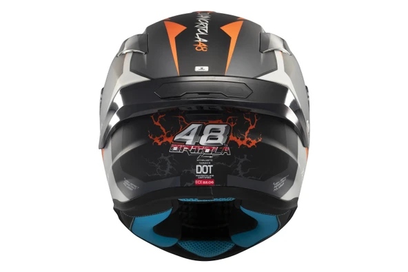 KASK MT HELMETS TARGO S B4 TURUNCU MAT IVAN ORTALA - 4
