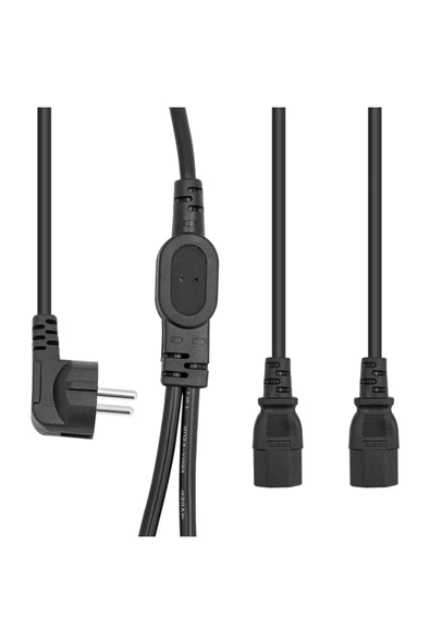 Mlvx Powermaster Pm-17972 Tek Priz Çift Güç Çıkışlı 1.8 Metre Power Kablosu Mlv Blsm