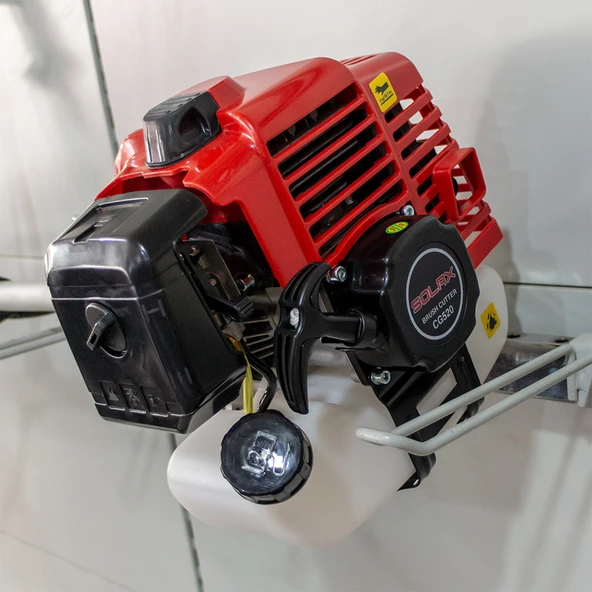 SOLAX CG520 Benzinli Yan Tırpan Çim Biçme Testeresi 1.4 Kw 51.7 cc Bisiklet Kollu Omuz Askılı Misina - 4
