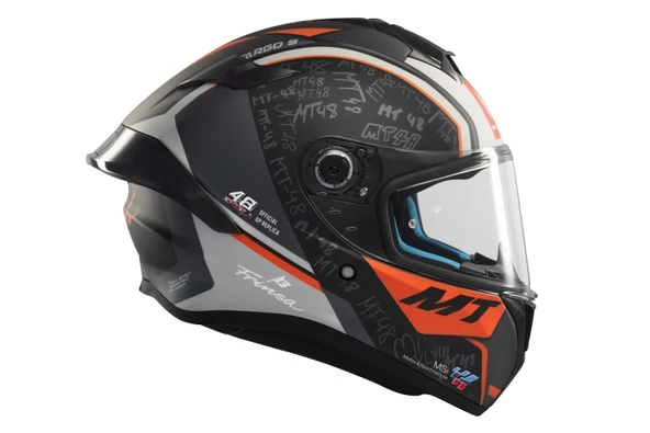 KASK MT HELMETS TARGO S B4 TURUNCU MAT IVAN ORTALA - 7