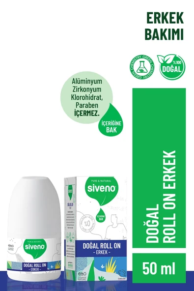 Siveno Roll On Erkek Deodorant Ter Kokusu Önleyici Bitkisel Leke Bırakmayan Vegan 50 ml - 5