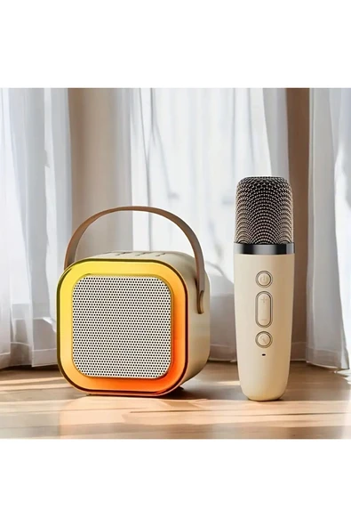 Mini Kablosuz Bluetooth Karaoke Hoparlör Kareoke Makinesi Çocuklar İçin Evde Karaoke Seti - Resim 2