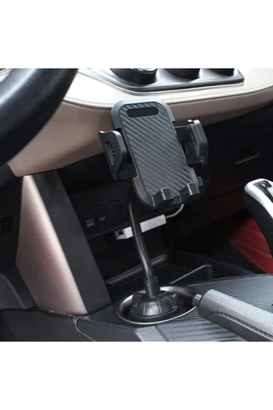 Araba Telefon Tutacağı Bardaklık Telefon Tutucu - Resim 6