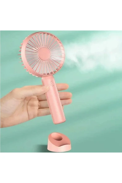 Şarjlı Mini Fan Taşınabilir El Ve Masa Üstü 3 Kademeli Vantilatör