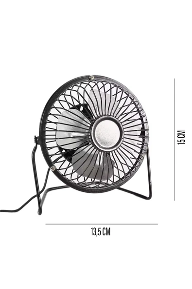 Taşınabilir Mini Fan Soğutucu Serinletici Pervaneli Masaüstü Vantilatör Klima Usb - 6