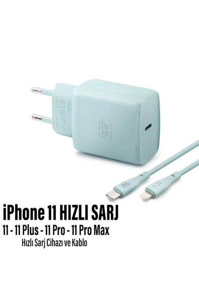 iPhone 11 Uyumlu Şarj Aleti HIZLI PD Şarj Cihazı Apple iPhone 11 Pro 11 Plus 11 Pro Max 25W HIZLI ürün görseli