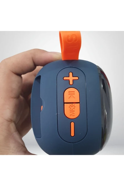 Kablosuz Bluetooth Hoparlör 5W RGB Led Işıklı Speaker Ses Bombası 1200 mAh Güçlü Ses Kalitesi - 5