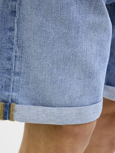 JACK JONES Erkek Blue Denim Shorts 12269612 - 5