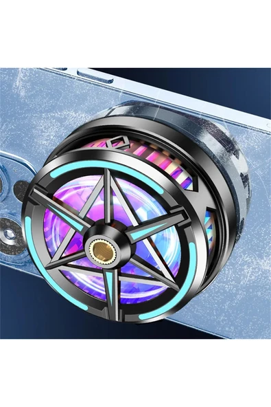 Manyetik Gaming Cep Telefon Hava Soğutma Fanı Metal Radyatör Soğutucu İos Android Pubg Gaming Uyumlu - 3