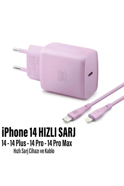 iPhone 14 Uyumlu Şarj Aleti HIZLI PD Şarj Cihazı Apple iPhone 14 Pro 14 Plus 14 Pro Max 25W HIZLI ürün görseli