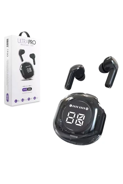 TWS Kulak İçi Bluetooth Kulaklık Led Göstergeli Wireless V5.3 Ultrapro IP4X Su Geçirmez - 7