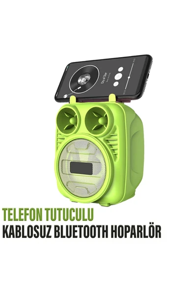 Kablosuz Bluetooth Hoparlör Speaker  Telefon Tutucu Rgb Hoparlör Renkli Işıklı Ses Bombası 5W