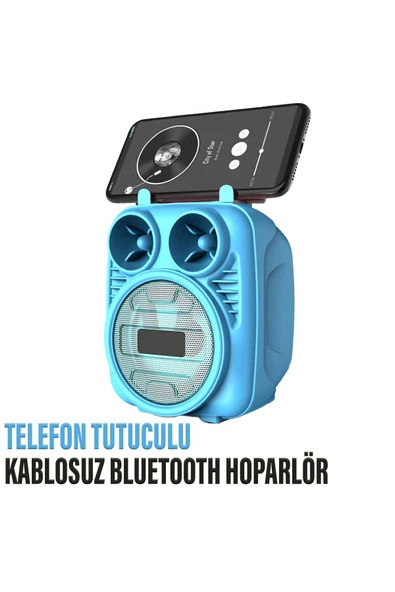 Kablosuz Bluetooth Hoparlör Speaker  Telefon Tutucu Rgb Hoparlör Renkli Işıklı Ses Bombası 5W