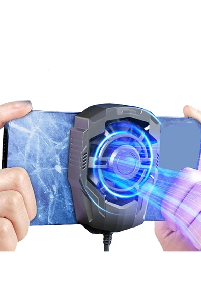 Gaming Cep Telefon Hava Soğutma Fanı 5500 Rpm Radyatör Soğutucu İos Android Pubg Soğutucu Uyumlu ürün görseli