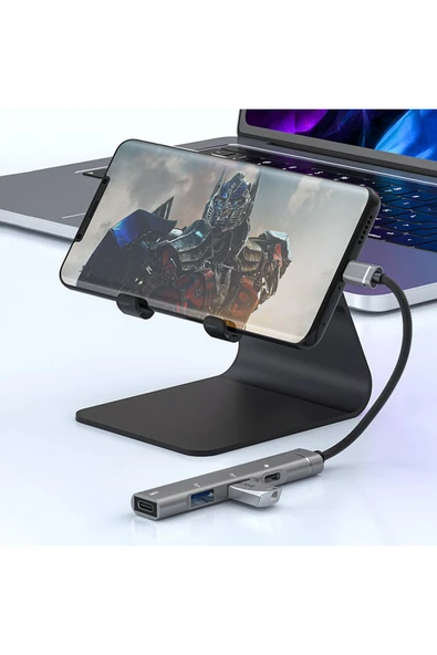 4IN1 Type C Çevirici USB Dönüştürücü Çoklayıcı Tablet Bilgisayar Telefon Type-C USB Çoklayıcı HUB - 4