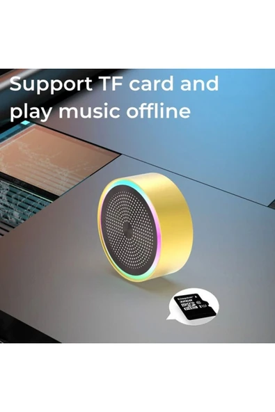 Mini Bluetooth Hoparlör Ses Bombası TWS Çift Hoparlör Bağlantısı - 6