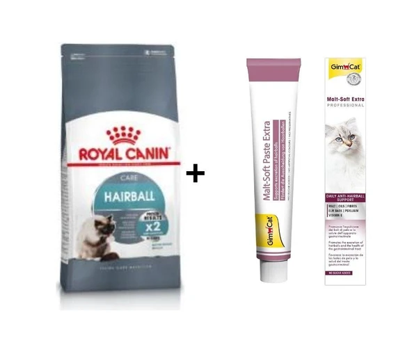 Royal Canin Hairball Care Kedi Maması 2 kg + Gimcat Malt 100 Gr ürün görseli 1
