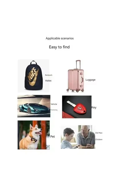 İphone Uyumlu Airtag Kayıp Önleyici Cihaz Gps Takip Cihazı Kedi Köpek Bulucu - 4