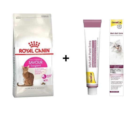 Royal Canin Savour Exigent  Kuru Kedi Maması 4 Kg + Gimcat Malt 100 Gr