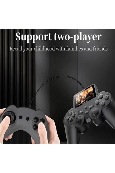 Kablosuz Retro Video Oyun Konsolu Atari 520 Oyunlu Media Player Medya Oynatıcı - Resim 5