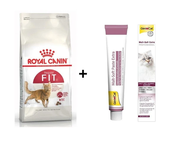 Royal Canin Fit 32  Kuru Kedi Maması 10 Kg + Gimcat Malt 100 Gr