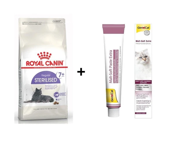 Royal Canin +7 Yaş Üzeri Kısırlaştırılmış Kedi Maması 3,5 Kg + Gimcat Malt 100 Gr