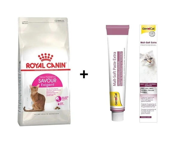 Royal Canin Savour Exigent  Kuru Kedi Maması 2 Kg + Gimcat Malt 100 Gr