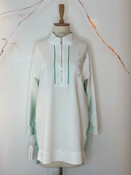 YARIM FERMUARLI SWEATSHİRT - 4