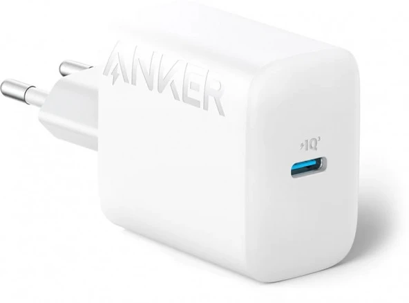Anker 20W USB-C Şarj Cihazı - iPhone & Android ile Uyumlu Type-C Hızlı Şarj Adaptörü- A2347 - Beyaz (Anker Türkiye Garantili)