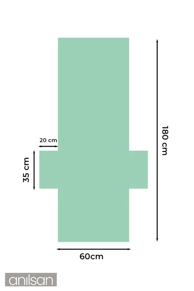 %100 Pamuk Şezlong Havlusu 60x180 cm - Hızlı Kuruyan Plaj ve Havuz Havlusu - 9