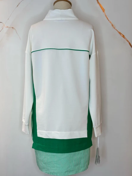 YARIM FERMUARLI SWEATSHİRT - 5