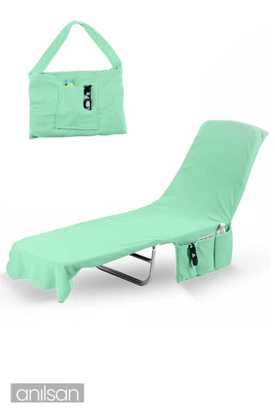 %100 Pamuk Şezlong Havlusu 60x180 cm - Hızlı Kuruyan Plaj ve Havuz Havlusu - 6