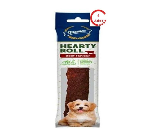 Gnawlers Hearty Roll Beef Köpek Ödülü 90 Gr x 4 Adet