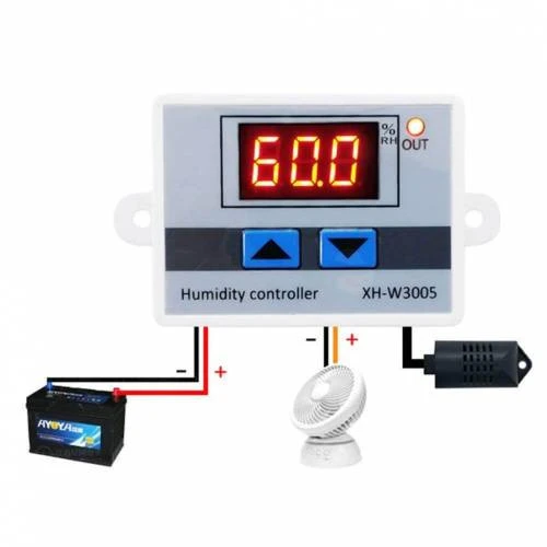 Xh W3005 12V Nem Termostatı Dijital Nem Kontrol Cihazı