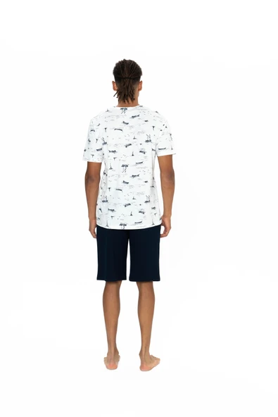 U.S. Polo Assn. 18879 Erkek Şort Pijama Takım - 2
