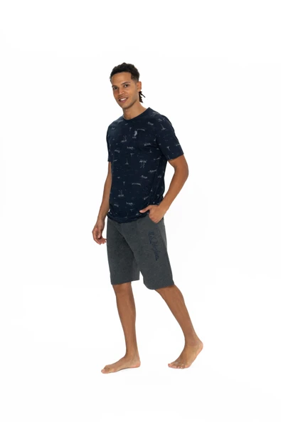 U.S. Polo Assn. 18879 Erkek Şort Pijama Takım - 3