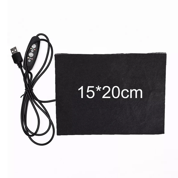 Usb Termal Isıtıcı Ped Karbon Fiber 5V Ayarlı Isıtmalı Giyim