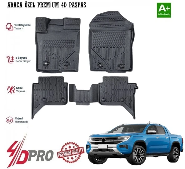 AMAROK ARACA ÖZEL 4D PASPAS 2022 2023 2024 2025 ürün görseli 1