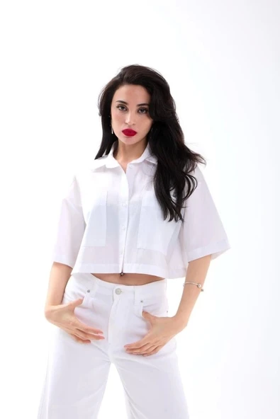 4873 GÖMLEK-BEYAZ ürün görseli