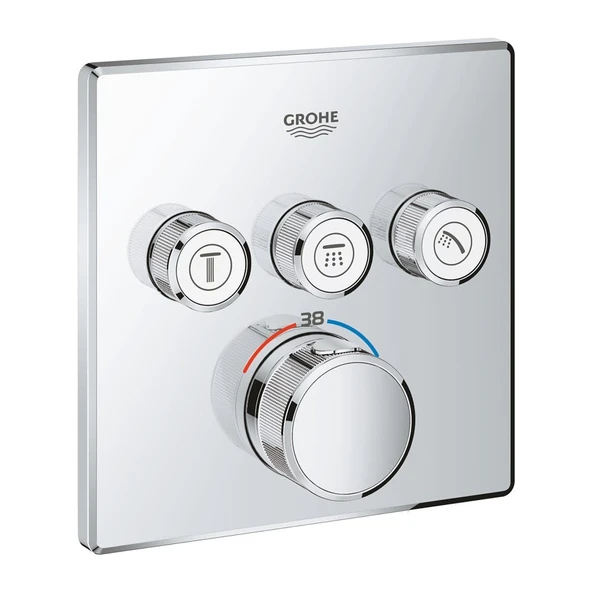 Grohe Grohtherm Smartcontrol Ankastre Termostatik Krom Duş Bataryası -29126000