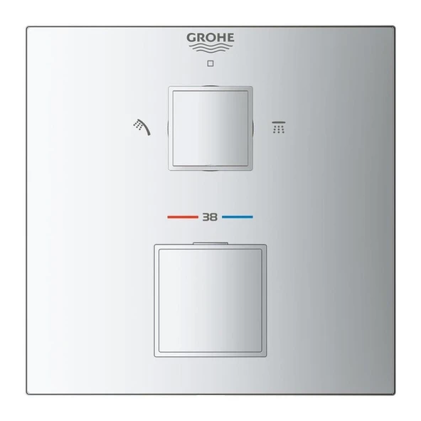 Grohe Grohtherm Cube Termostatik Banyo Duş Bataryası - 24154000 - 2