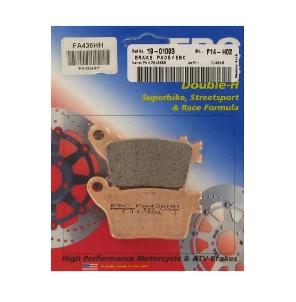 Honda CBR 1000 RR SP EBC Sinterli Ön Fren Balata ürün görseli