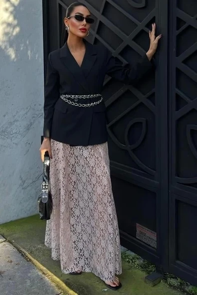 Maxi Dantel Etek 4047 - 3