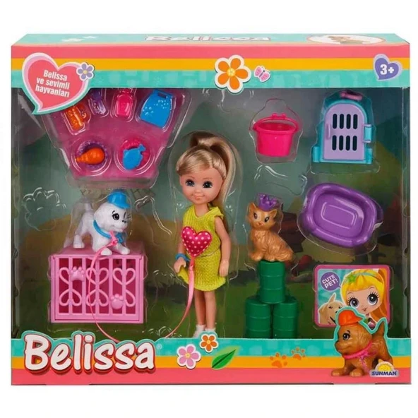 Belissa ve Sevimli Hayvanları Bakım Seti