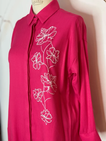 ÇİÇEK DESENLİ GÖMLEK - 6