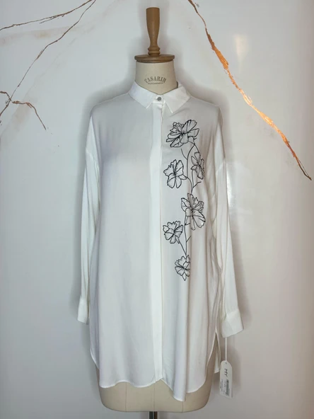 ÇİÇEK DESENLİ GÖMLEK - 7