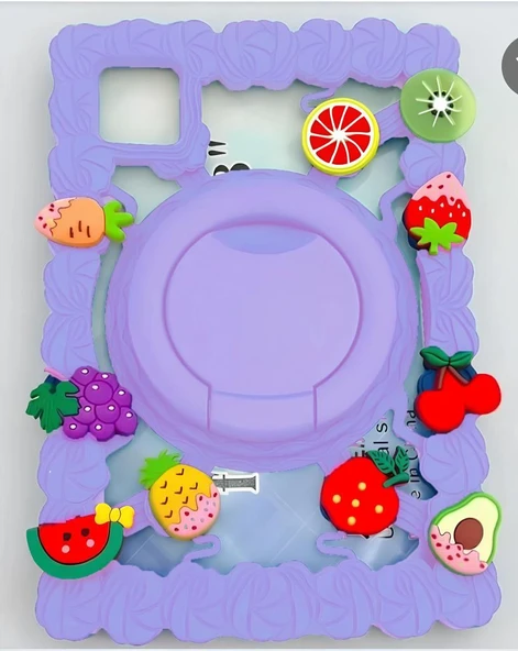 Lenovo Tab M10/P11/M11/K11/PRO/PLUS 9-10-11inç Tabletlere Uyumlu Mevye Desenli Çocuk Kılıfı - 4